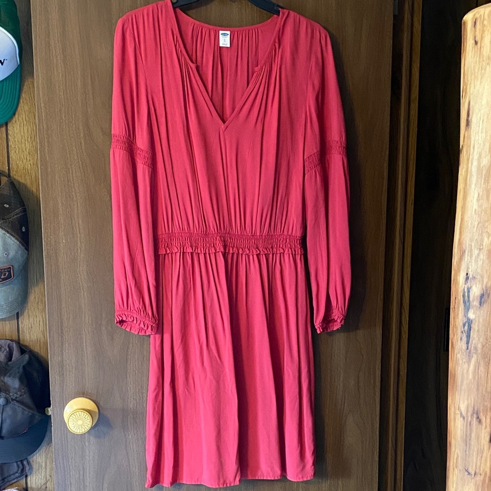 Old Navy Long-Sleeve V-Neck Dress